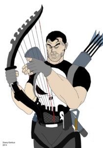 My First Punisher Harp Art I ever made.