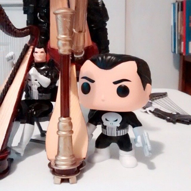 Funko Bobble Head Punisher wants to play the harp