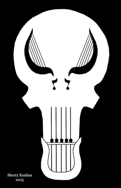 The Official Skull Emblem of Punisher Harp Zone.