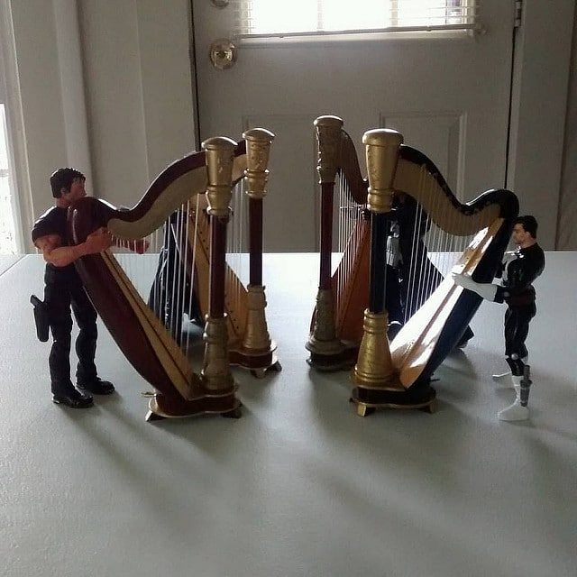 How the photo of the Punisher Harp Quartet is taken