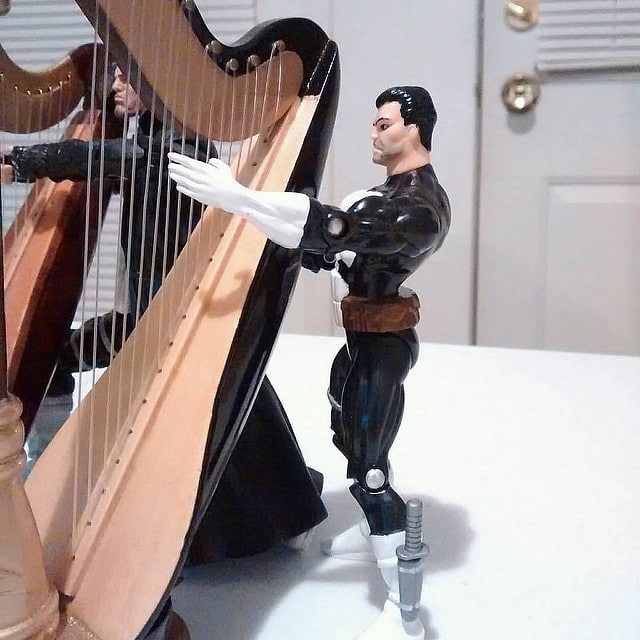 Practice muffling the harp strings.