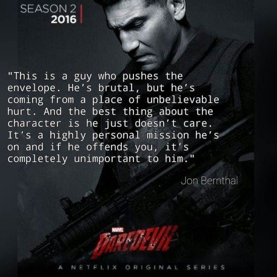 What Jon Bernthal thinks of The Punisher. 