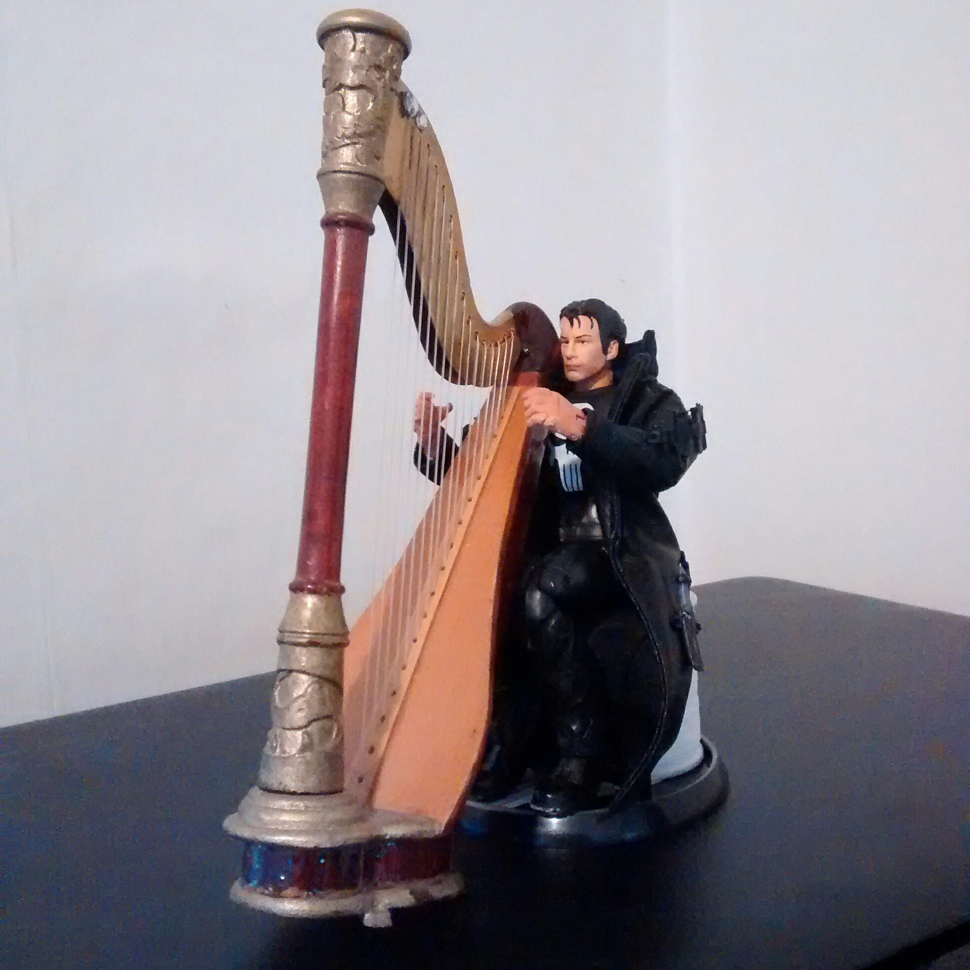 Thomas Jane, The Punisher, Practicing His Harp.