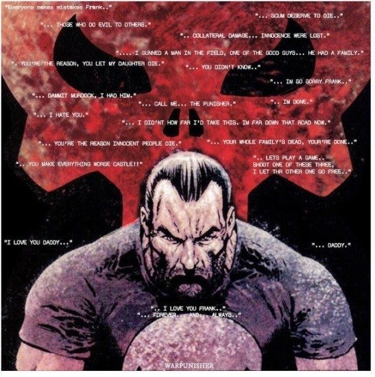 Various quotes from The Punisher Marvel Knights run.