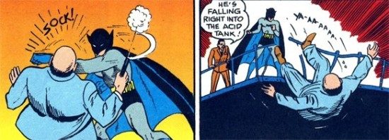 Batman's first kill.