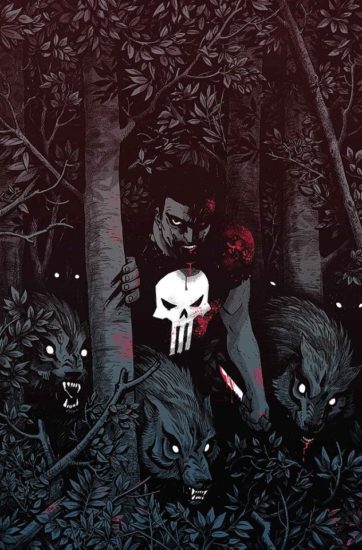 Cover variant to Punisher #3 by Becky Cloonan.