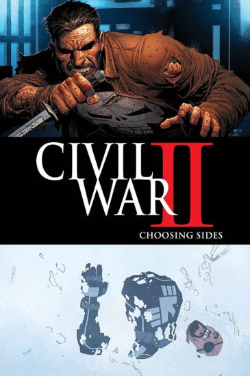 Civil War II with Frank on the cover.