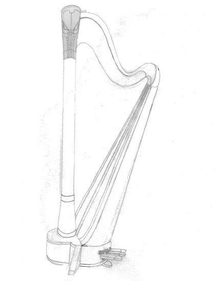 Punisher Harp Art sketch art 4