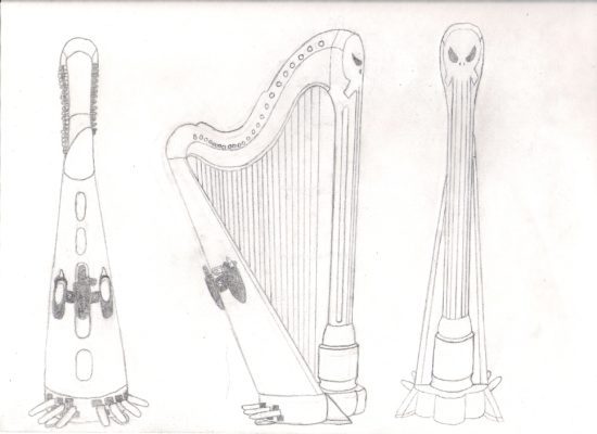 Punisher Harp Art sketch 11