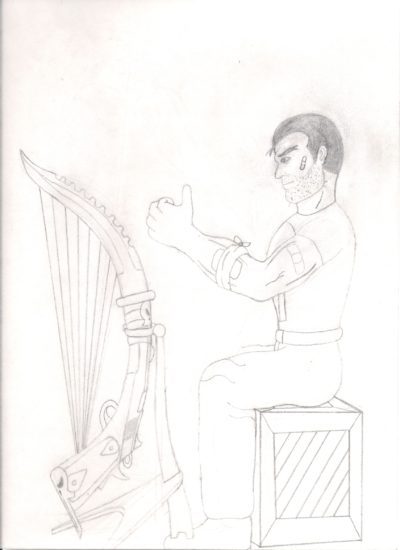 Punisher Harp Art sketch 10