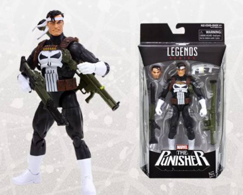 The Punisher figure from the Marvel Legends collection.