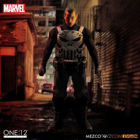 The Punisher figure from Mezco Toys.