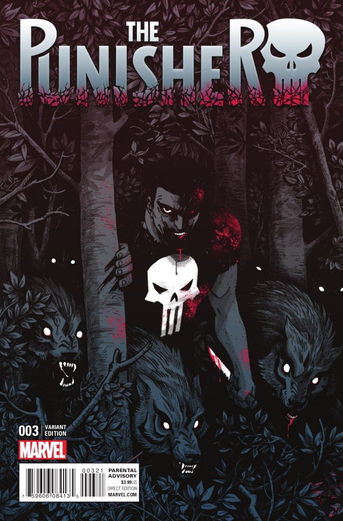 Cover Variant of Punisher #3 by Becky Cloonan