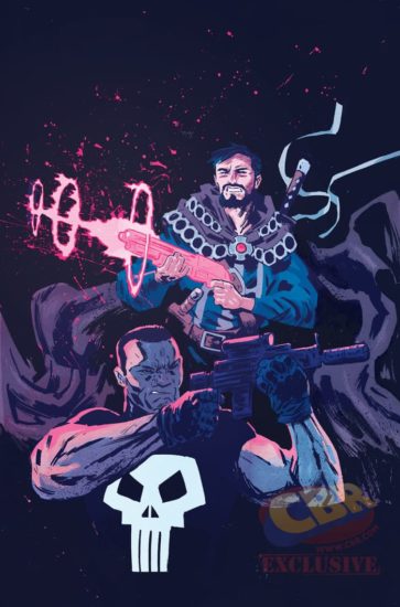 Cover to Punisher/Dr Strange: Magic Bullets