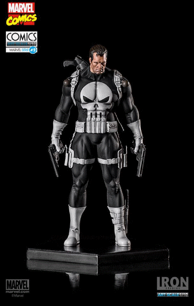 The Punisher Art Scale 1/10 Marvel Series 3 From Iron Studios