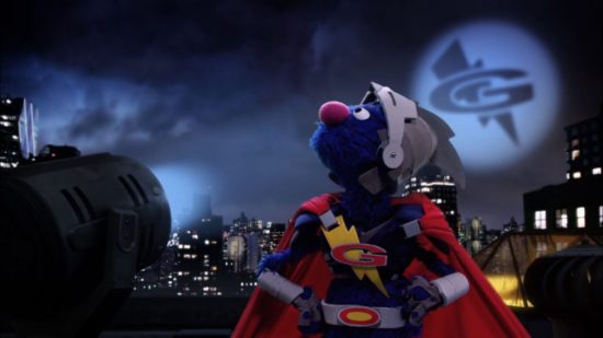 Super Grover 2.0 from Sesame Street.