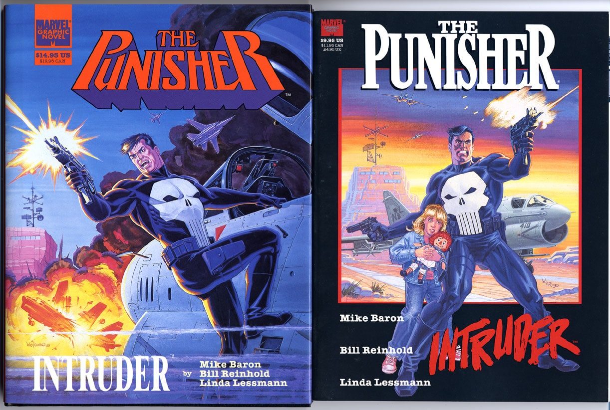 The Punisher: My Gun, My Harp, and Me (And Bill Reinhold's Punisher harp art in the making)