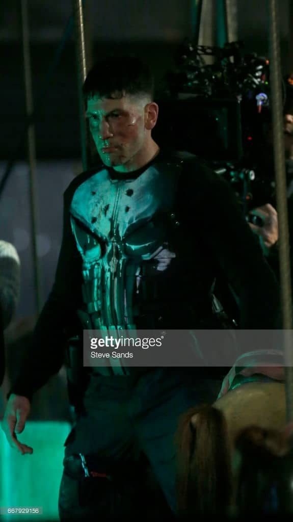 Jon Bernthal shown in Punisher skull armor. 2