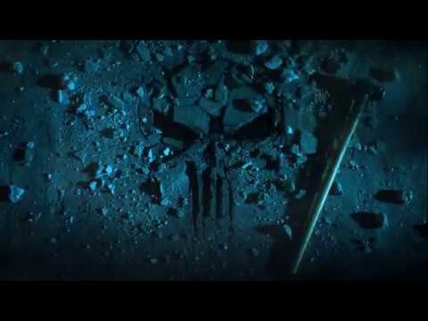 Punisher skull emblem Frank used a sledgehammer to create.