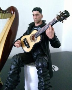 Punisher's small yellow guitar. (Before)