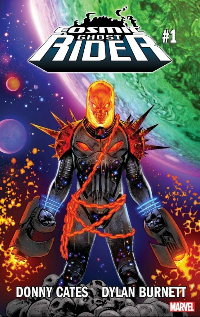 Cover to Cosmic Ghost Rider Punisher. Artwork by Geoff Shaw.