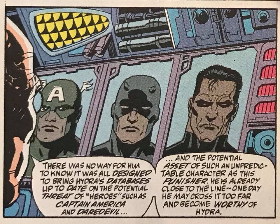 In 1991, a Captain America Comic Book made a startling prediction about Frank joining Hydra.